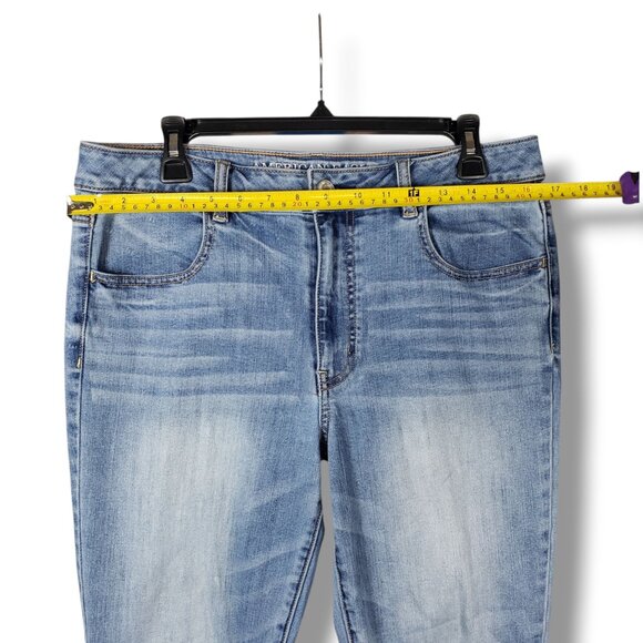 American Eagle Women 14 High Rise Y2k Skinny Contemporary Jeans Minimalist - Picture 8 of 8